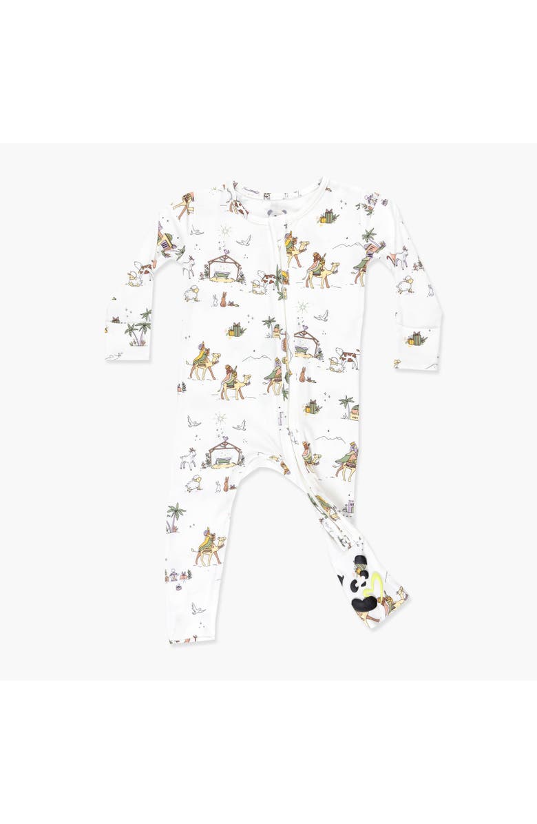 Bellabu Bear Baby Yuletide Convertible Footie, Main, color, Yuletide