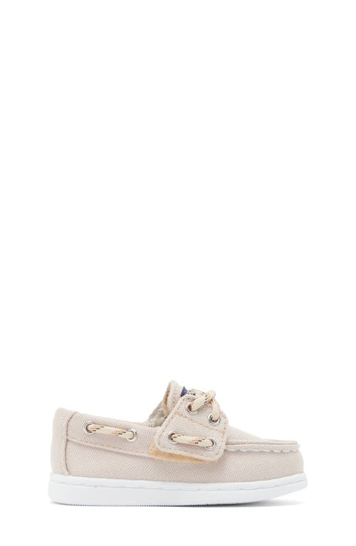 Shop Sperry Top-sider® Kids' Canvas Boat Shoe In Light Khaki