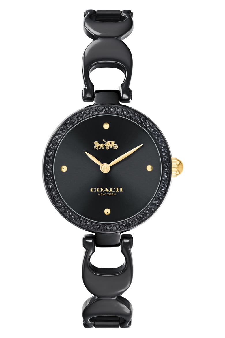 Park Crystal Watch, 26mm, Main, color, BLACK/ CRYSTAL