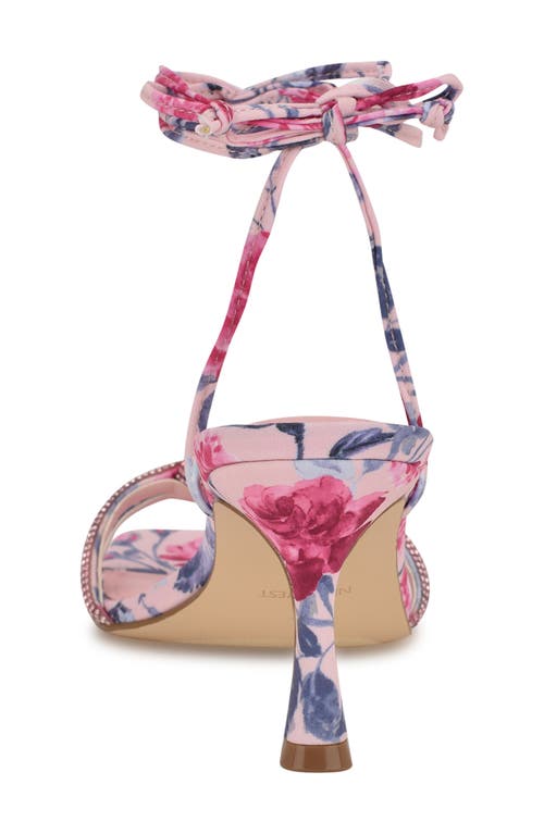 Nine West Raqchel Ankle Wrap Sandal In Light Pink