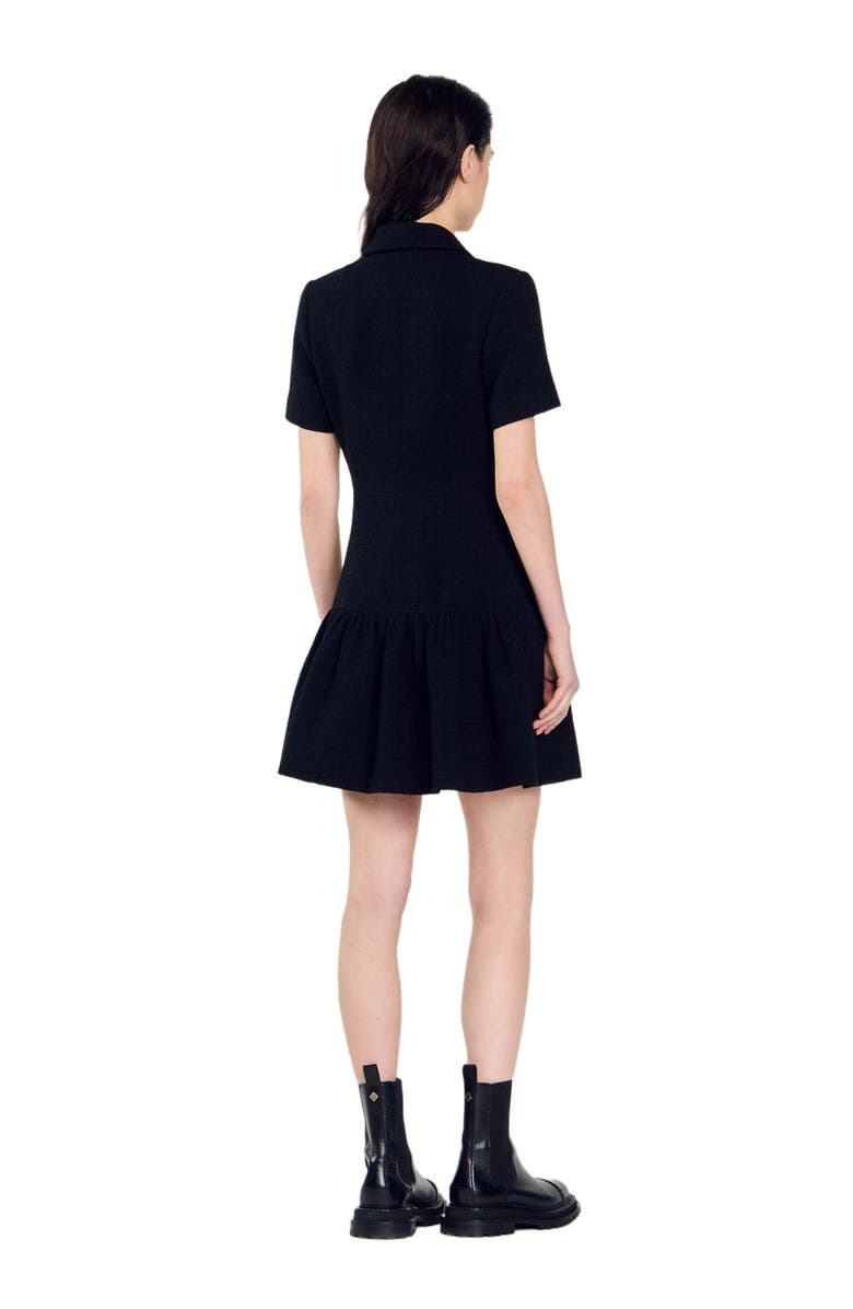 SANDRO Short tweed dress, Alternate, color, 
