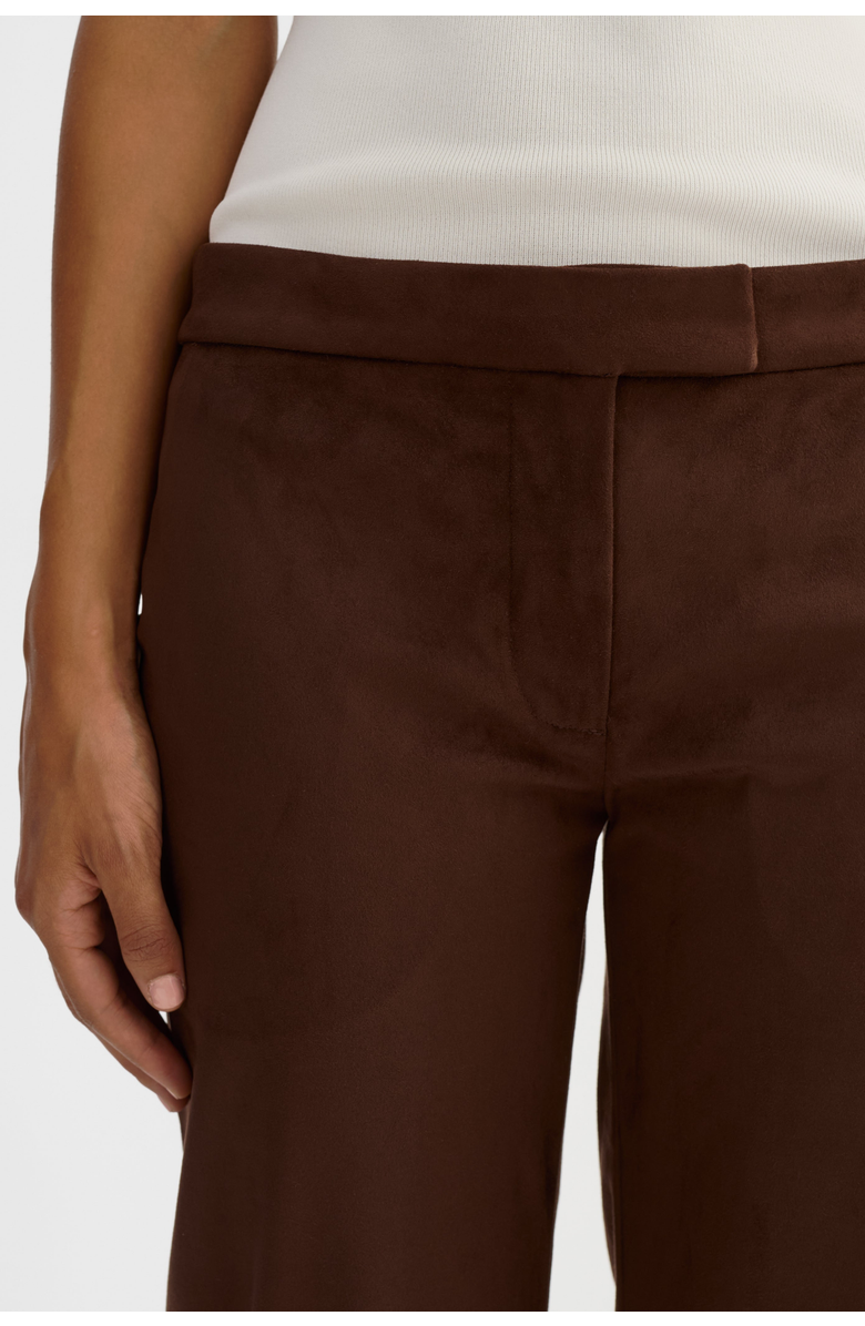 LAMARQUE Malachi | Faux Suede Pants, Alternate, color, Dark Brown