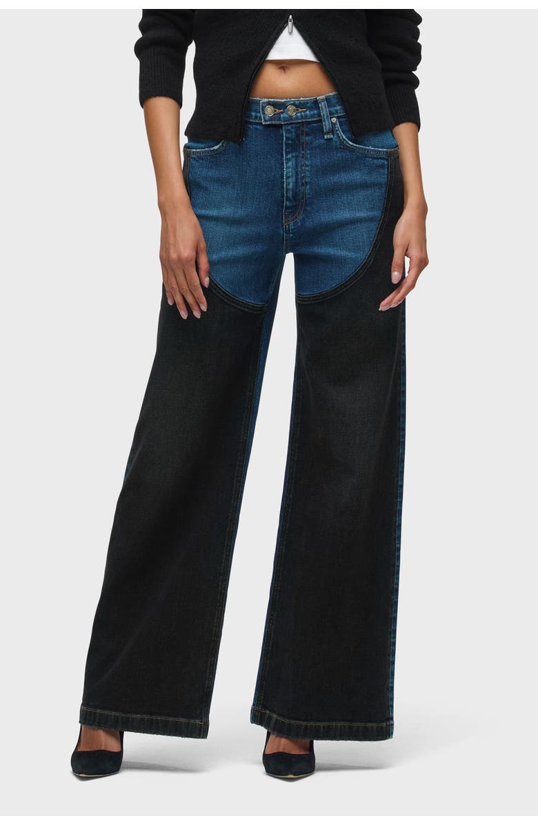 Hudson Jeans Jodie Hr Contrast Front Panel Wide Leg, Main, color, Mixture