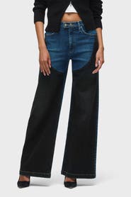 Hudson Jeans Jodie Hr Contrast Front Panel Wide Leg