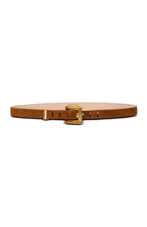 Anthem suede leather belt