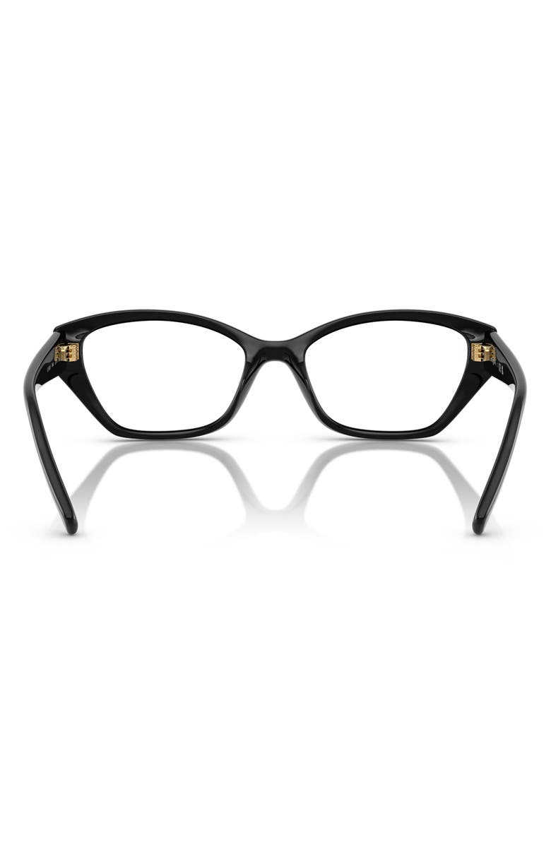 VOGUE 53mm Cat Eye Optical Glasses, Alternate, color, Black
