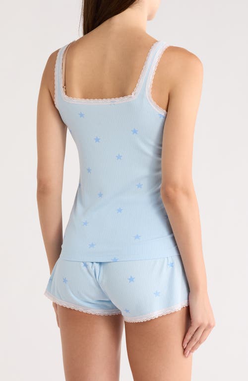 Honeydew Revival Rib Short Pajamas In Blue