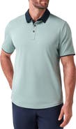 TravisMathew All Day Social Club Contrast Collar Cotton Blend Polo Shirt