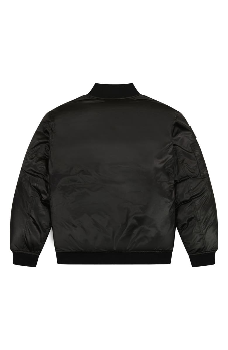Andy & Evan x SPACEONE Kids' Reversible Bomber Jacket, Alternate, color, Black Space