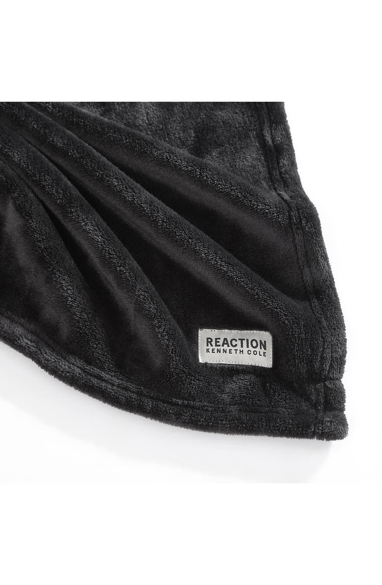 Kenneth Cole Solid Throw Blanket, Alternate, color, Black