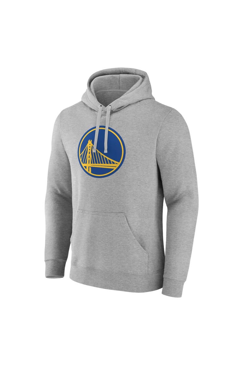 Men's Fanatics Branded  Heather Gray Golden State Warriors Primary Logo Pullover Hoodie, Alternate, color, Heather Gray