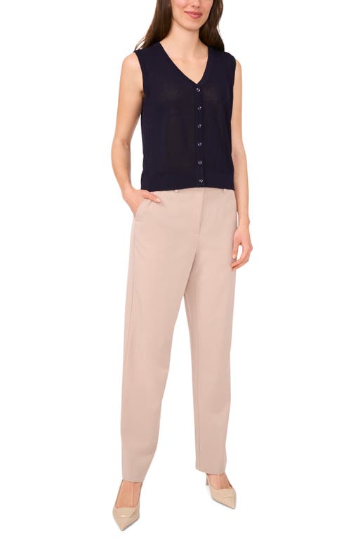 HALOGENR HALOGEN(R) SLEEVELESS BUTTON-UP SWEATER 