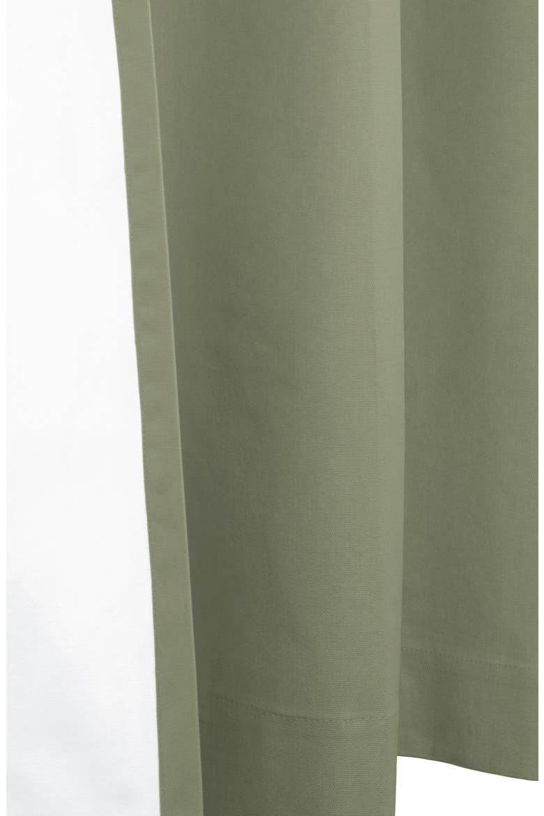 Set of 2 Cotton Curtain Panels, Alternate, color, SAGE