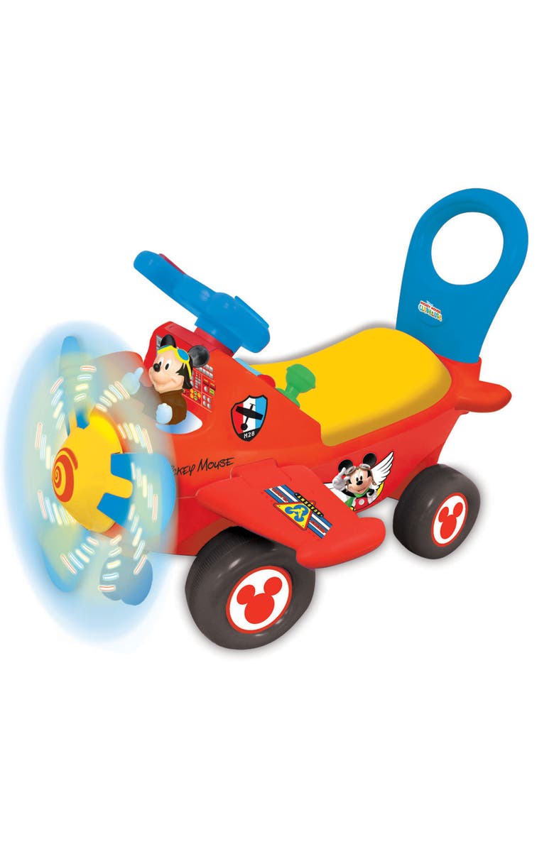 Kiddieland Disney Mickey Mouse Clubhouse Plane Ride-On, Alternate, color, Multicolored