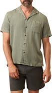 Faherty Hemp Blend & Organic Cotton Camp Shirt