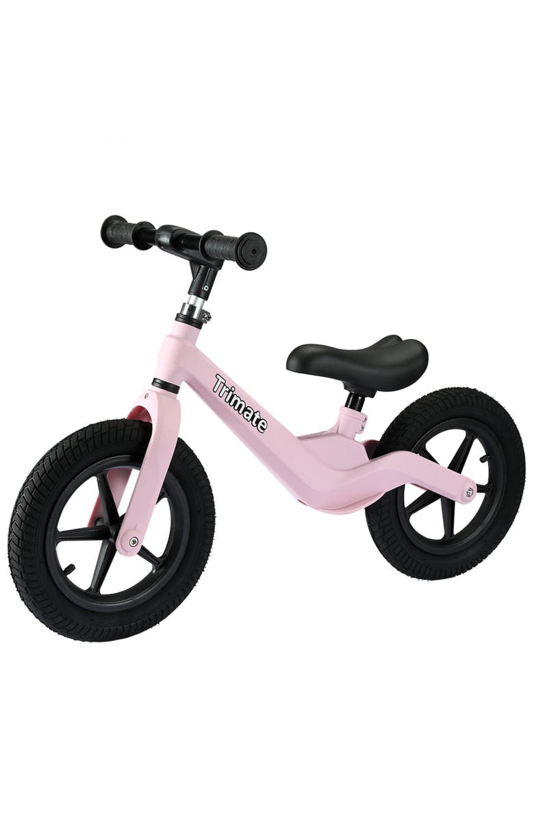 Trimate Toddler 12" Pink Balance Bike with Inflated Tire, Ages 3-5, Main, color, Multicolored