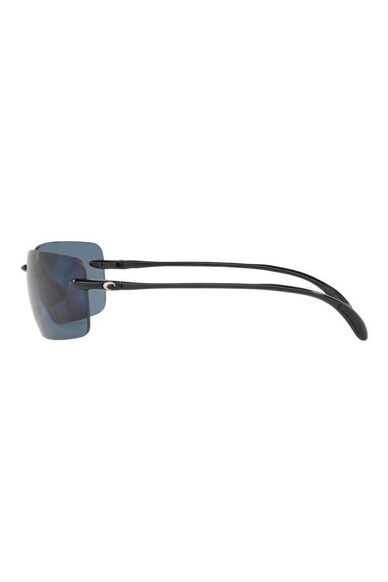 66mm Polarized Sunglasses, Alternate, color, BLACK
