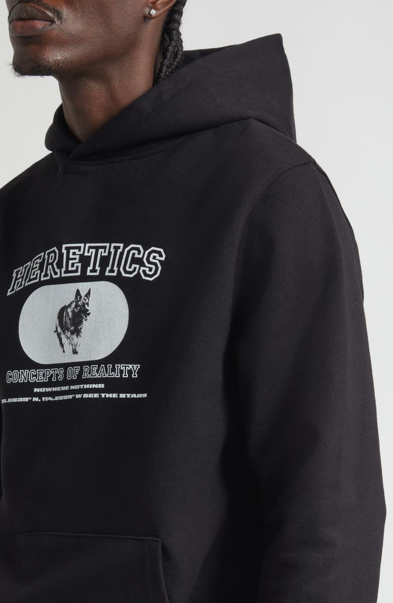 JKEEFER Concepts Organic Cotton Graphic Hoodie, Alternate, color, Black