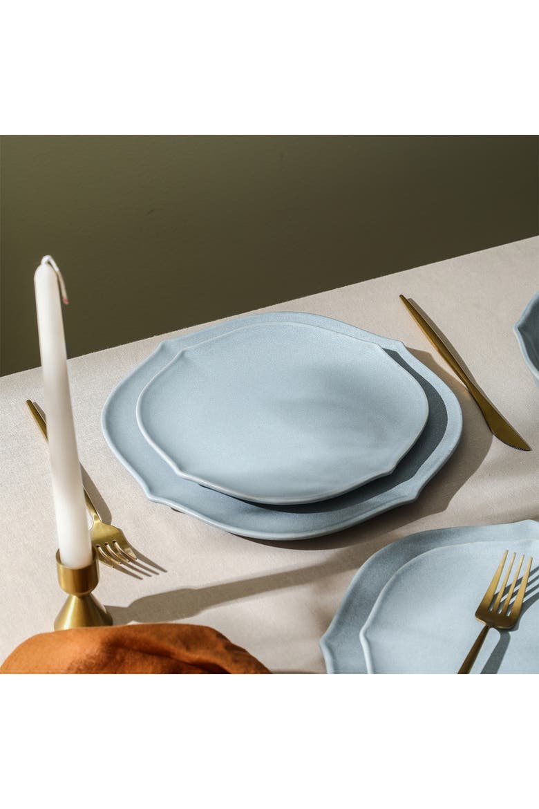 Baskerville Stoneware 24-Piece Dinnerware Set, Alternate, color, Light Blue