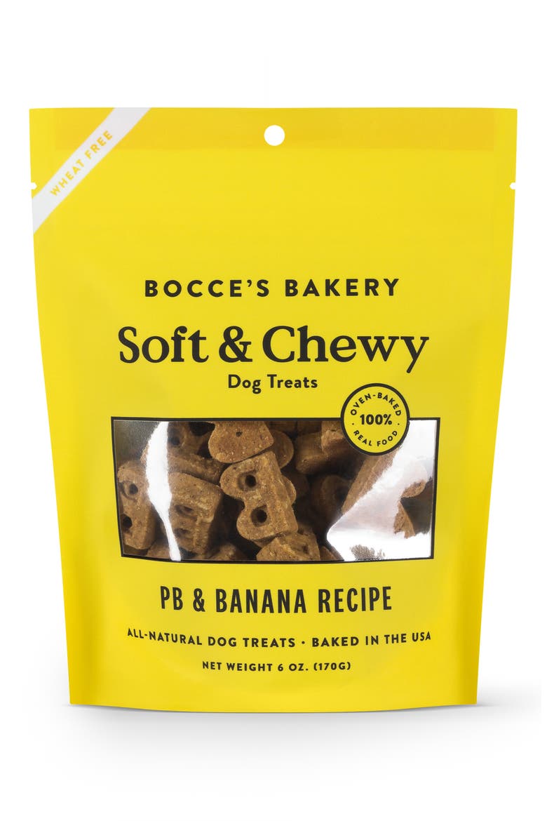 Bocce's Bakery PB & Banana Soft & Chewy Dog Treats, Main, color, NONE