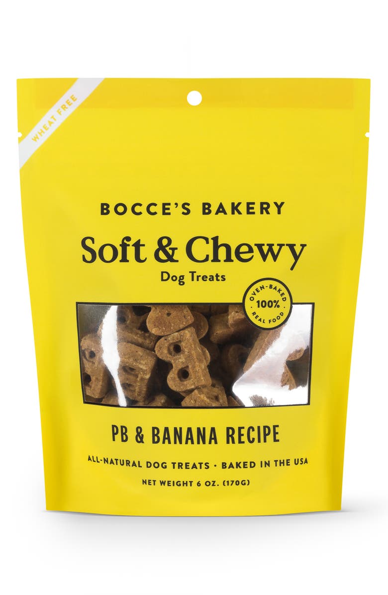 Bocce’s Bakery Bocce's Bakery PB & Banana Soft & Chewy Dog Treats, Main, color,