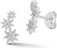 SPHERA MILANO Triple Star Stud Earrings