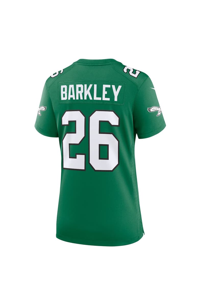 Nike Women's Nike Saquon Barkley Kelly Green Philadelphia Eagles Super Bowl LIX 2nd Alternate Game Jersey, Alternate, color, 