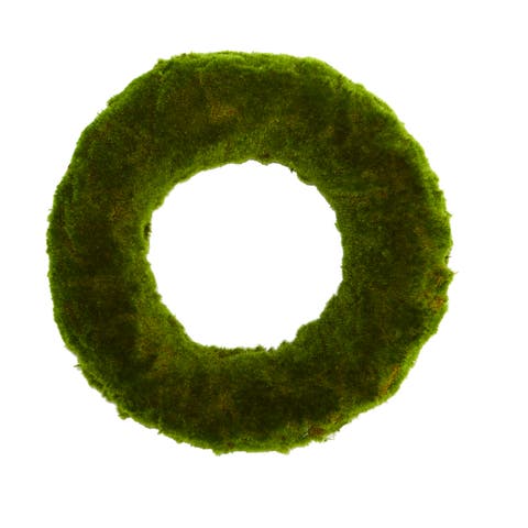 18-in Moss Artificial Wreath