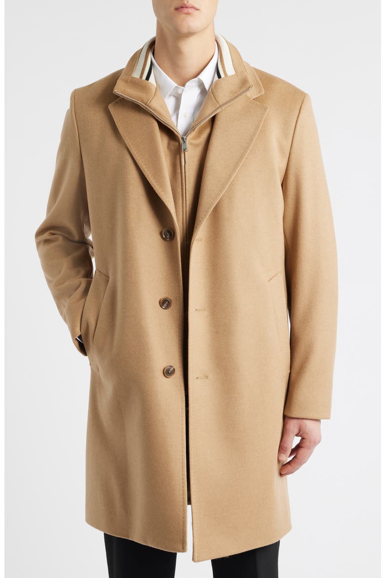 Jared 3-in-1 Coat with Removable Bib, Main, color, MEDIUM BEIGE