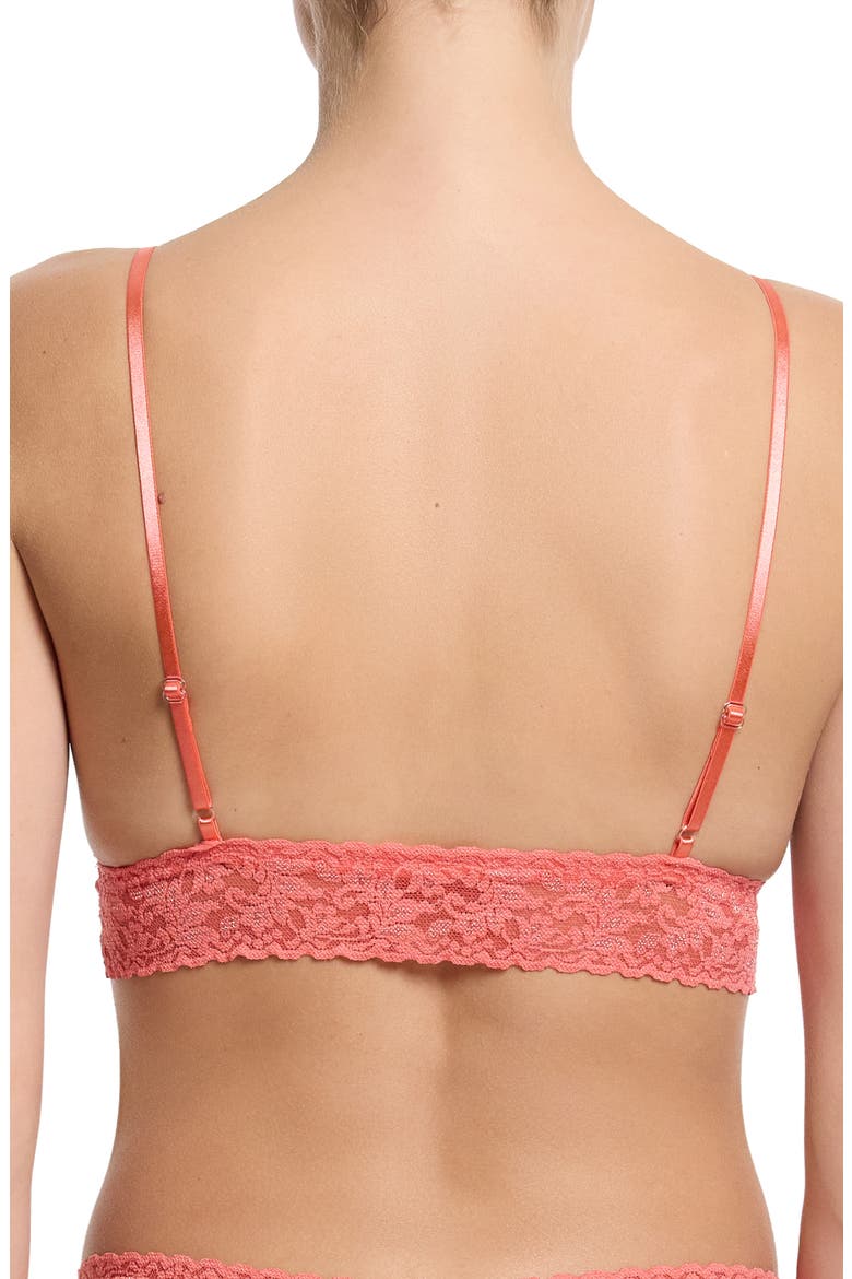 Signature Lace Padded Bralette, Alternate, color, COURAGEOUS CORAL