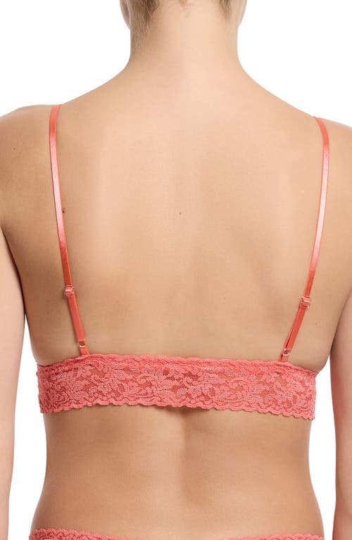 Hanky Panky Animal Max Lace Padded Bralette In Pink