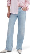 rag & bone Cam Mid Rise Wide Leg Cotton Terry Sweatpant Jeans