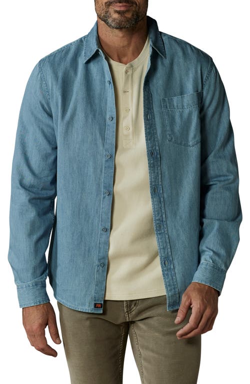 The Normal Brand Denim Button-up Shirt In Light Wash