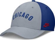Nike Men's Nike Gray/Royal Chicago Cubs Rise Swoosh Performance Flex Hat