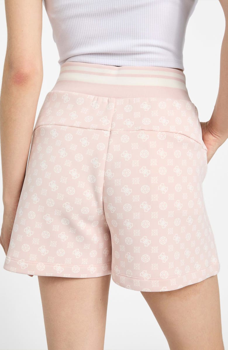 GUESS Aggie Tie Waist Shorts, Alternate, color, Pink