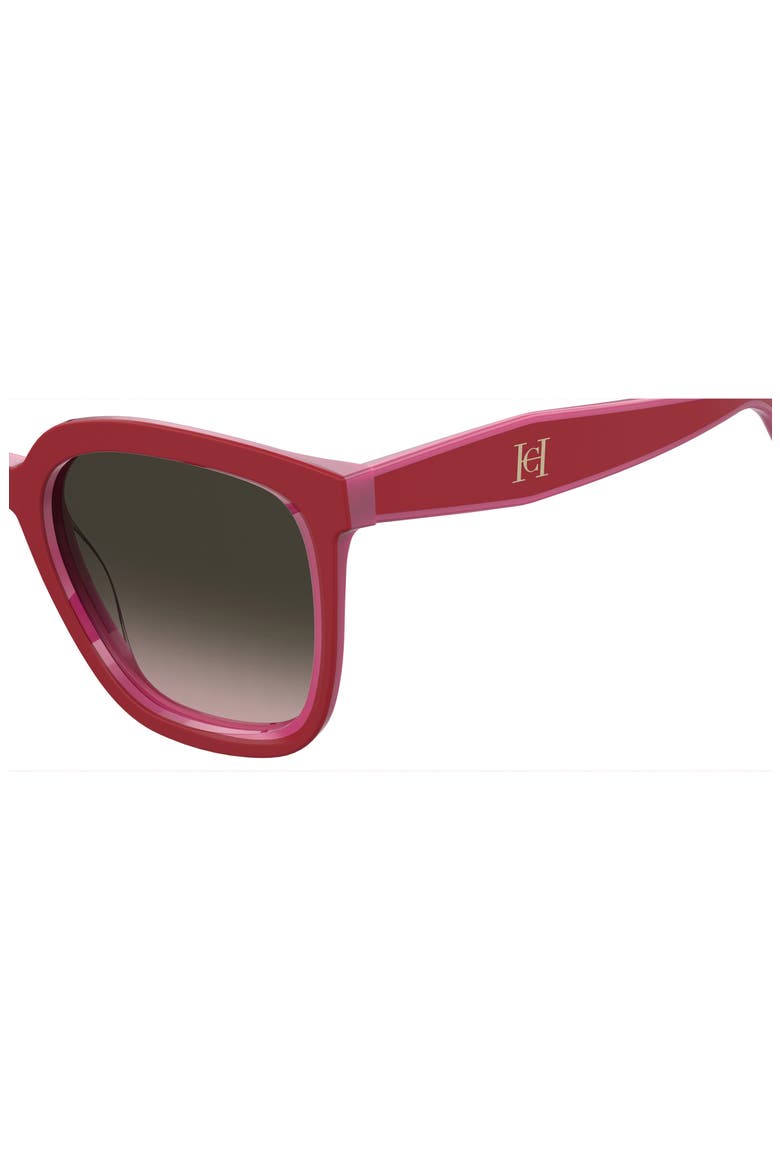 54mm Square Sunglasses, Alternate, color, RED PEARLED PINK