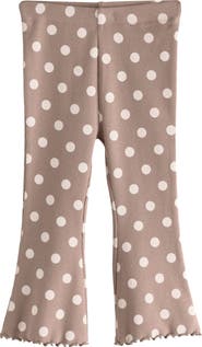 NEXT Kids' Rib Polka Dot Flare Leggings
