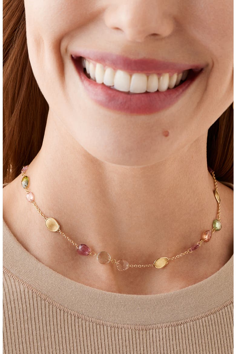 Lunaria Station Necklace, Alternate, color, GOLD