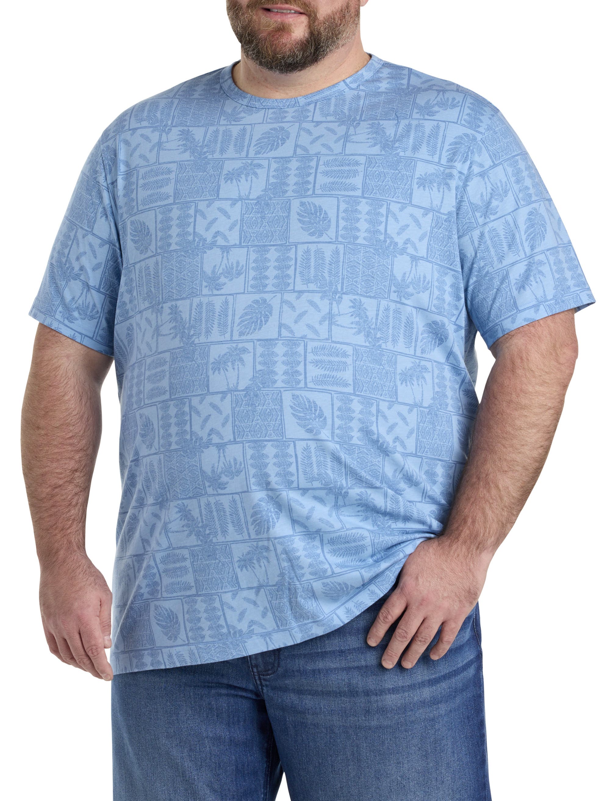 Harbor Bay by DXL Tree And Leaf Print T-Shirt (Men) | Nordstrom