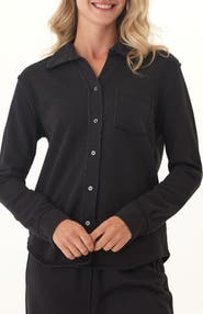 Threads 4 Thought Kalynn Cotton Blend French Terry Button-Up Shirt