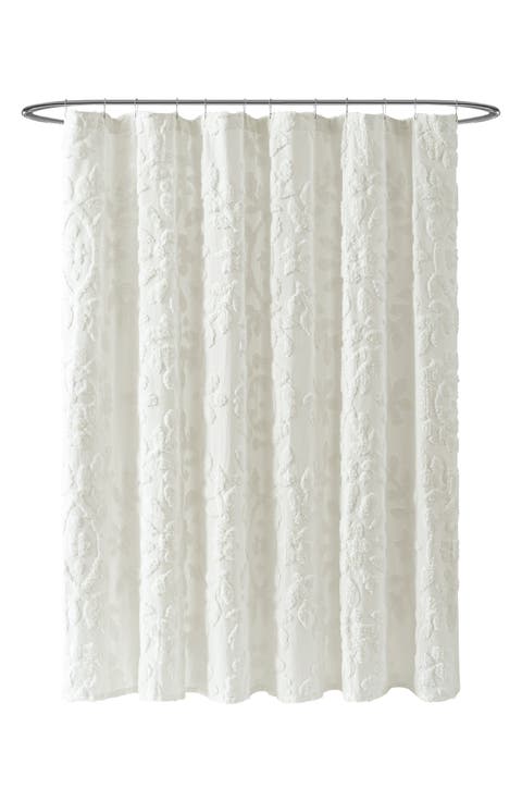 Chenille Laurel Shower Curtain
