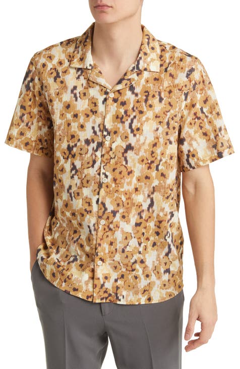 Didcot Cheetah Print Bowling Shirt