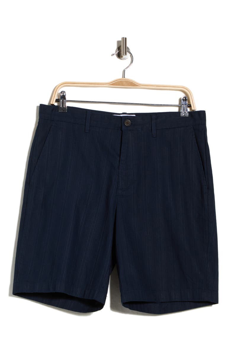 Dobby Textured Shorts, Alternate, color, DARK SAPPHIRE