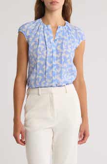 BOSS Berika Pleated Silk Top