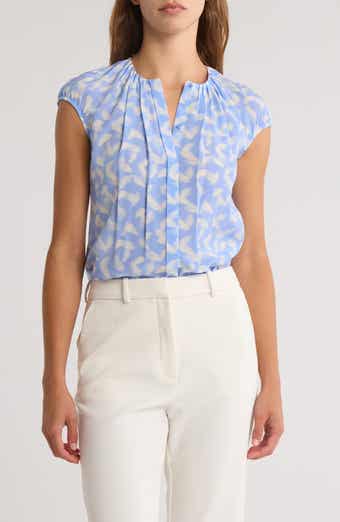 BOSS Berika Pleated Silk Top