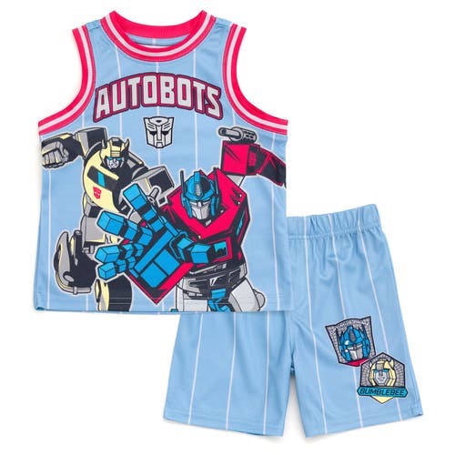 Transformers Babies'  Athletic Tank Top & Shorts Set In Blue