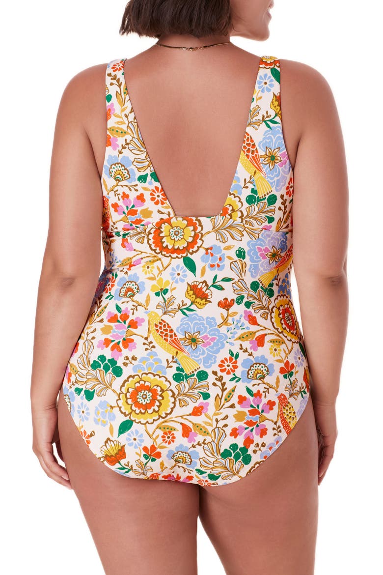 The Augustine One-Piece Swimsuit, Alternate, color, BIRD FLORAL