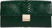 TOM FORD Jean Python Embossed Leather Clutch