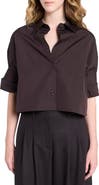 TWP Next Ex Crop Cotton Button-Up Shirt