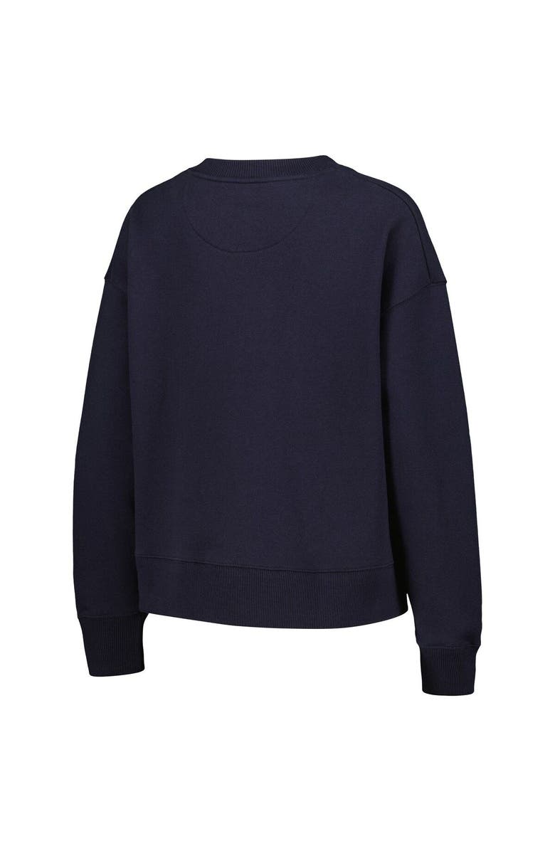 LEAGUE COLLEGIATE WEAR Women's League Collegiate Wear Navy Notre Dame Fighting Irish Boxy Pullover Sweatshirt, Alternate, color, 